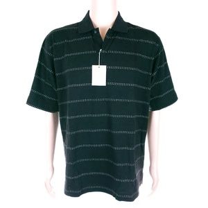 Turnbury Men Polo Shirt 100% Cotton Striped Size L - NWT